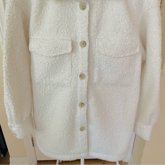 Sherpa Button Down Shacket - Picture 5 of 12